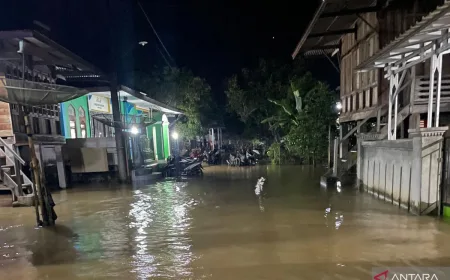 15 Desa di OKU Sumsel Terendam Banjir, 1.206 Rumah Terdampak
