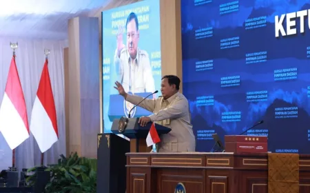 Prabowo Tegaskan Persatuan di Hadapan 503 Ketua DPRD di Akmil Demi Indonesia Emas 2045