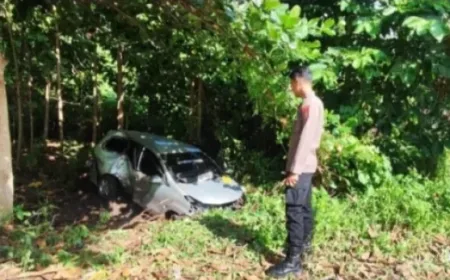 Kecelakaan Tunggal di Pesisir Kolongan Minahasa: Satu Orang Tewas di TKP