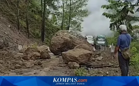 Longsor di Jalan Takengon-Blang Kejeren: Puluhan Mobil Terjebak dan Antre Panjang