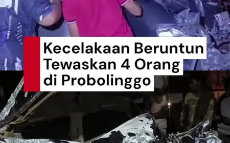 Kecelakaan Beruntun di Probolinggo Libatkan 5 Kendaraan, 4 Tewas