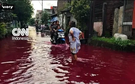 Banjir Merah di Solo: Penyebab, Dampak, dan Fakta Limbah Pewarna Pakaian