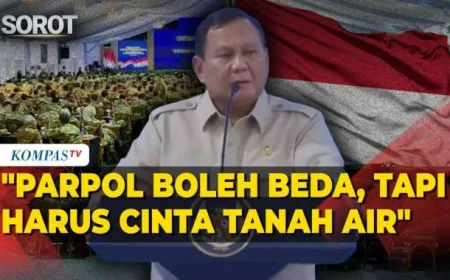 Prabowo Tegaskan Pentingnya Persatuan Meski Partai Politik Berbeda