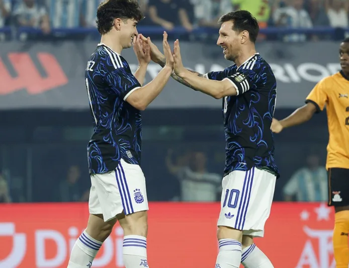 Hasil Timnas Argentina vs Zambia: Messi Cetak Gol, Albiceleste Menang Telak 5-0