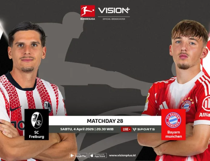 Jadwal dan Link Nonton SC Freiburg vs Bayern Munich di Bundesliga 2025-2026 Live di Vision+