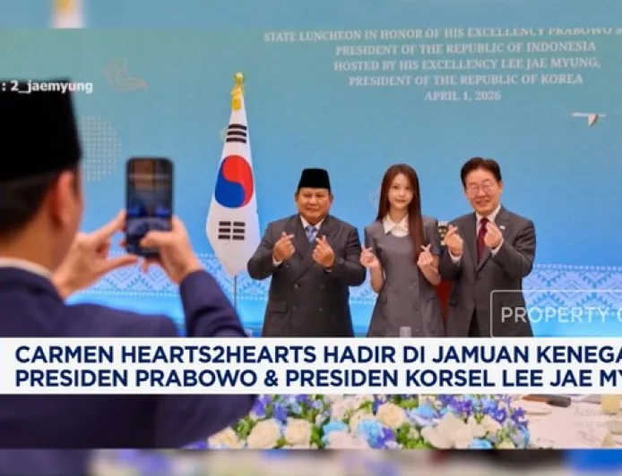 Carmen Hearts2Hearts Makan Malam Bareng Prabowo dan Presiden Korsel, Ini Faktanya