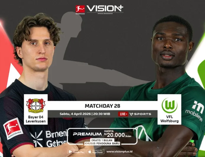 Jadwal dan Link Live Streaming Bayer Leverkusen vs VfL Wolfsburg Bundesliga 2025-2026