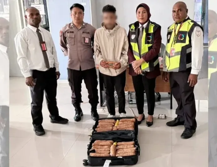 Gagalkan Penyelundupan 7,2 Kg Ganja di Bandara Sentani, Avsec Tangkap Pelaku
