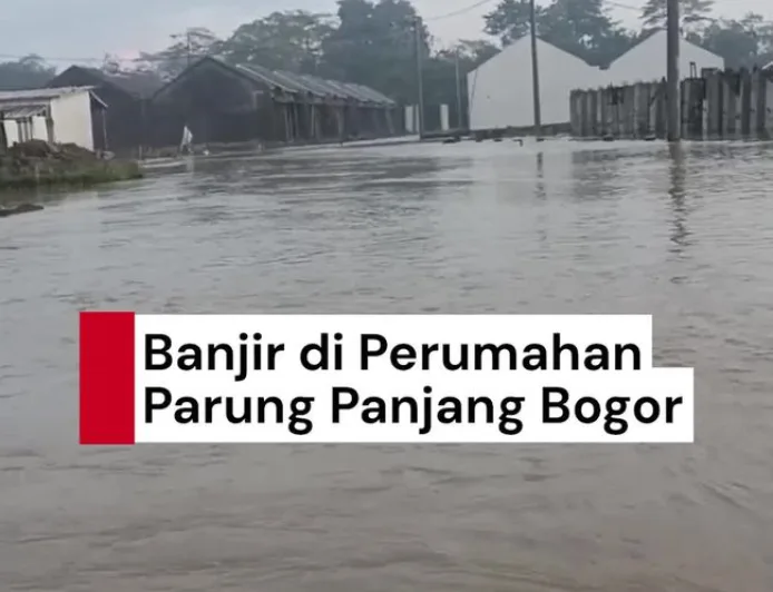 Banjir Parah di Parung Panjang: Sungai Cimanceuri Meluap, Air Setinggi 1 Meter