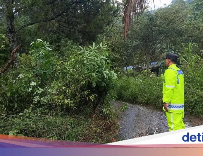 Longsor Tutup Sebagian Jalan Pudak-Pulung Ponorogo, Pengendara Diminta Waspada