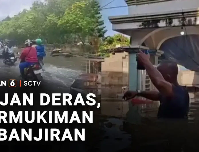 Banjir Setinggi 30 Cm Terjang Jalan Penghubung Jakarta-Tangerang Usai Hujan Deras