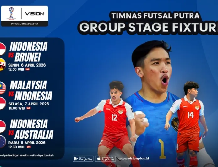 Jadwal dan Link Live Streaming Timnas Futsal Indonesia vs Malaysia di Piala AFF 2026