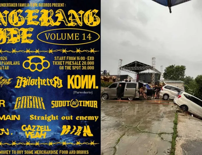 Acara Musik Hardcore Tangerang Pride 14 Batal Karena Longsor, Dua Mobil Terperosok