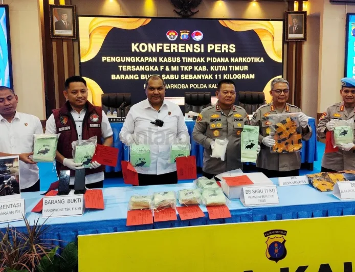 Dua Warga Bontang Diringkus di Sangatta Bawa 11 Kg Sabu, Begini Kronologinya