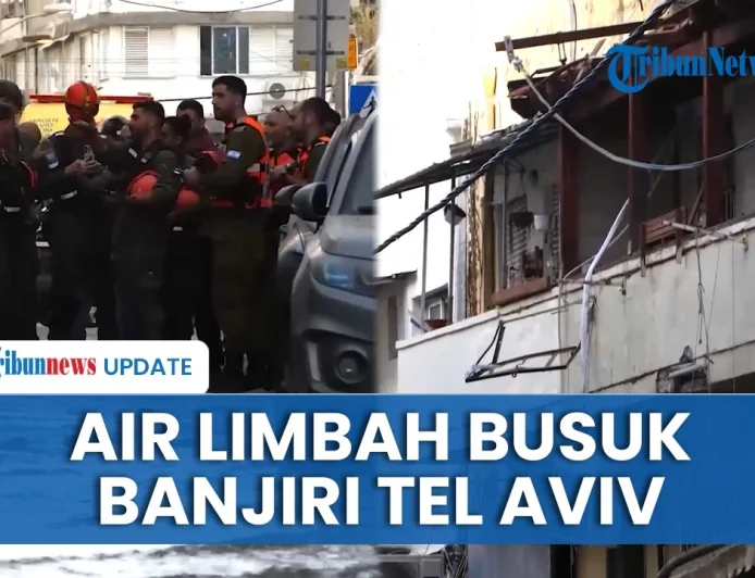 Serangan Rudal Iran Hantam Sistem Pembuangan Air Limbah di Tel Aviv, Ibu Kota Israel Banjir