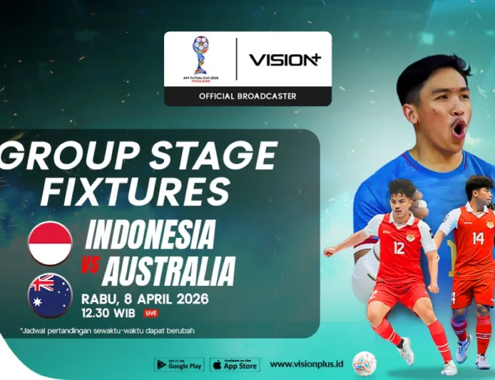 Link Nonton Timnas Futsal Indonesia vs Australia di Piala AFF Futsal 2026 Live Vision+