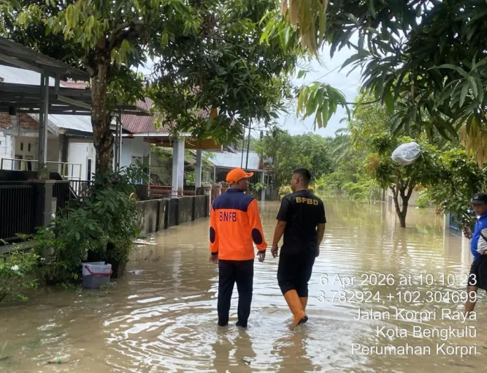 Banjir Bengkulu Tengah 2026: 219 KK Terdampak, Air Mulai Surut