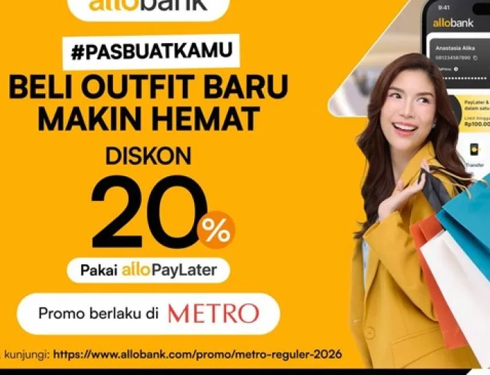 Diskon 20% Pakai Allo Paylater di METRO, Plus Cashback 5% Transaksi Pertama