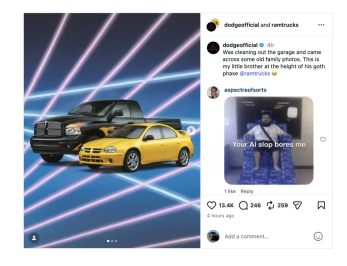 Dodge Unggah Gambar AI Mobil Ikoniknya yang Malah Berantakan, Netizen Geram