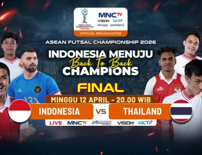 Live MNCTV Malam Ini: Jadwal Siaran Langsung Timnas Futsal Indonesia vs Thailand Final AFF 2026
