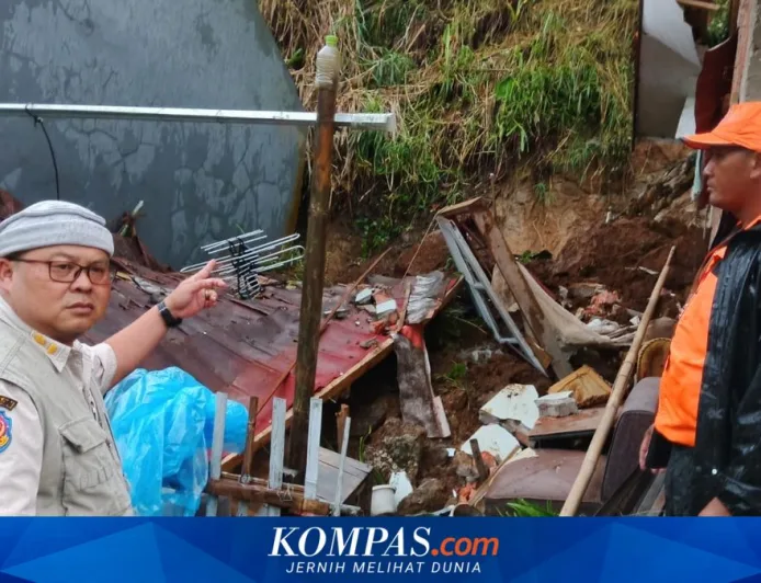 Longsor di Sukabumi Akibat Hujan Deras, Satu Rumah Ambruk dan Penghuni Luka