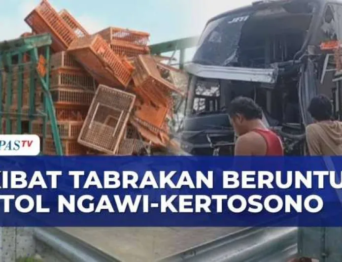Kecelakaan Beruntun di Tol Ngawi-Kertosono Libatkan 4 Kendaraan, 3 Terluka