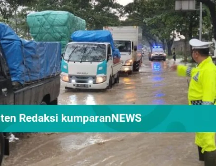Banjir Pantura Kudus-Pati Akibat Hujan Deras, Arus Lalu Lintas Tersendat