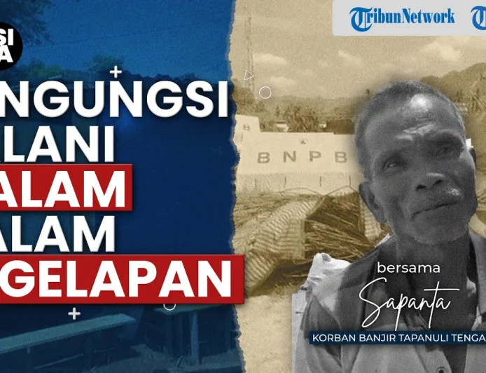 Kisah Penyintas Banjir Tapteng Bangun Huntara Mandiri Tanpa Listrik