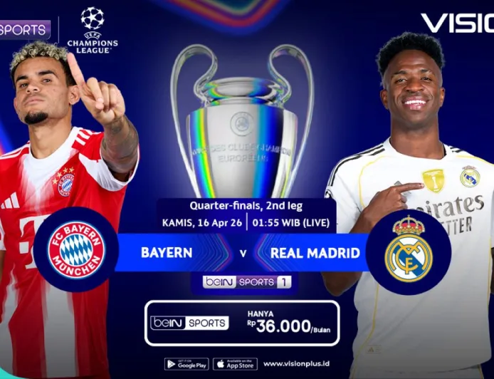 Link Streaming Bayern Munich vs Real Madrid Leg II Perempatfinal Liga Champions 2025-2026