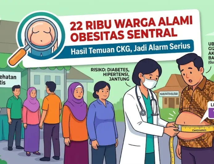 Obesitas Sentral Mengancam 22 Ribu Warga Blitar, Dinkes Serukan Diet Sehat