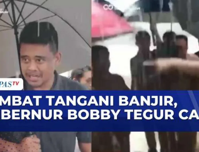 Gubernur Sumut Bobby Nasution Tegur Camat Tukka Karena Lambat Tangani Banjir