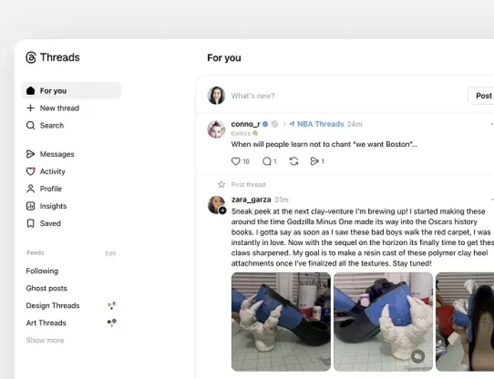 Threads Perbarui Format Balasan dan Tampilan Web yang Lebih Mirip Aplikasi