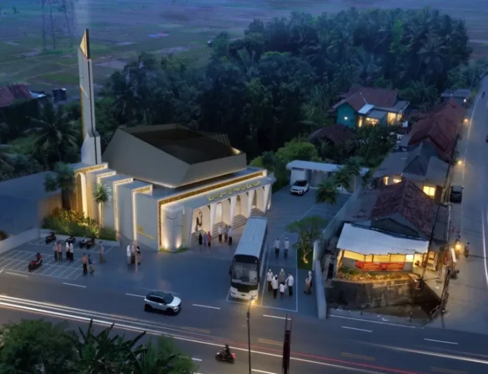Desain Masjid Hj Anis Syarifah Dibangun Bos HS Muhammad Suryo di Lokasi Kecelakaan Tragis