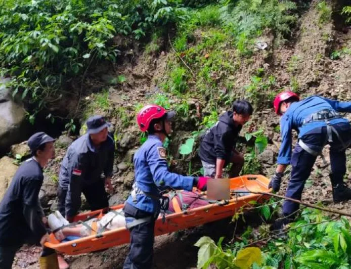 Kecelakaan Minibus Terjun Jurang 50 Meter di Malibou Anai Padang Pariaman, 7 Orang Luka
