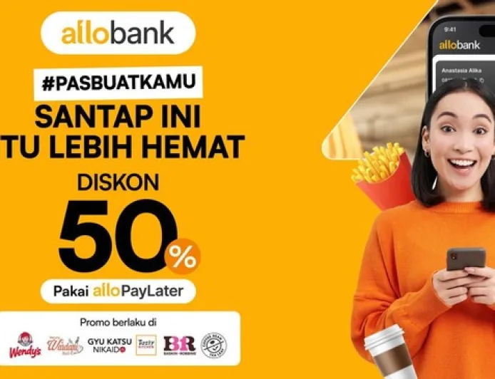 Diskon 50% Jajan di Baskin Robbins dan Wendys Pakai Allo Paylater, Buruan!