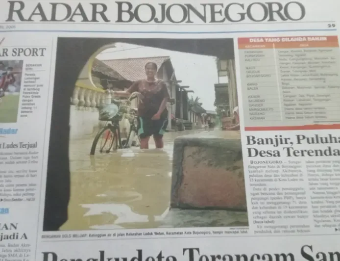 Banjir Bojonegoro 2005: Warga Cemas Ancaman Banjir Lebih Besar Pascakejadian