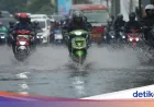 Banjir Akibat Hujan Deras Terjadi di Jalan Swadarma dan Ciledug Raya Jaksel