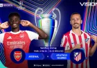 Jadwal dan Link Live Streaming Arsenal vs Atletico Madrid Leg II Semifinal Liga Champions 2025-2026