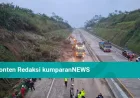 Longsor di Tol Bocimi Akibat Hujan Deras: Jalur Ditutup Sementara, Sopir Cerita