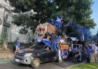 Lautan Biru Bobotoh Rayakan Hattrick Juara Super League Persib Bandung