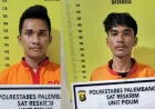 Polrestabes Palembang Bekuk Komplotan Begal Bersenjata Tajam, Empat Pelaku Diburu