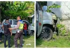 Kecelakaan Hari Ini di Jembrana: Ambulans Pengangkut Jenazah Tabrak Rumah Warga usai Pecah Ban