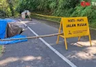 Tergerus Longsor, Jalan Getakan-Bakas di Klungkung Terancam Putus