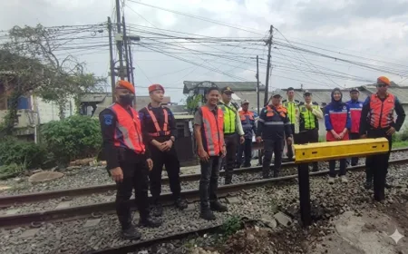 KAI Daop 1 Jakarta Tutup Pelintasan Sebidang Liar untuk Tekan Risiko Kecelakaan