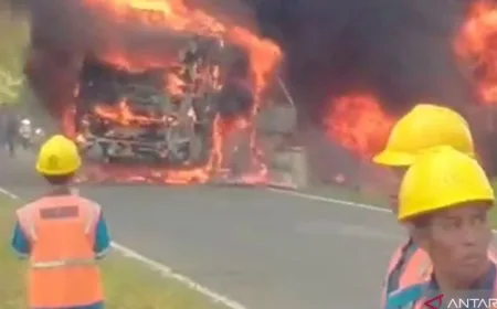 Tabrakan Bus ALS dan Truk Tangki di Muratara Tewaskan 16 Orang