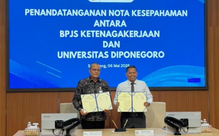 BPJS Ketenagakerjaan Gandeng Undip Perkuat Literasi dan Riset Jaminan Sosial