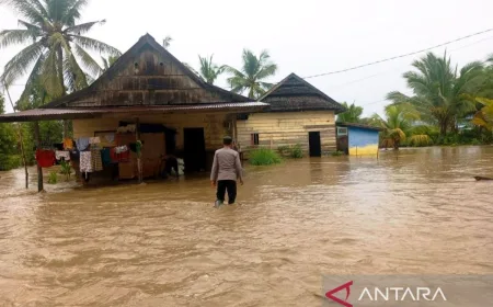 188 Rumah Terendam Banjir di Kolaka Akibat Luapan Sungai Konaweha