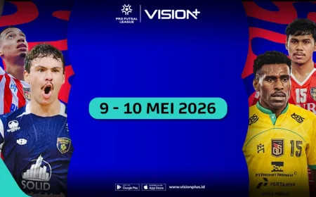 Live di Vision+! Jadwal Siaran Langsung Pro Futsal League Indonesia 2025-2026 Akhir Pekan Ini