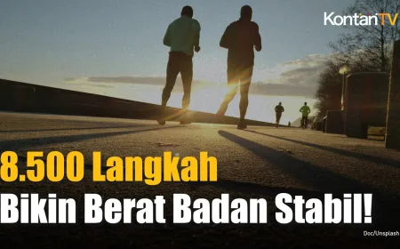 8.500 Langkah per Hari, Cara Simpel Menjaga Berat Badan