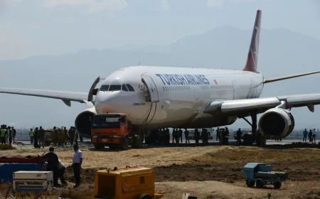 Pesawat Turki Airlines Terbakar saat Mendarat di Bandara Nepal